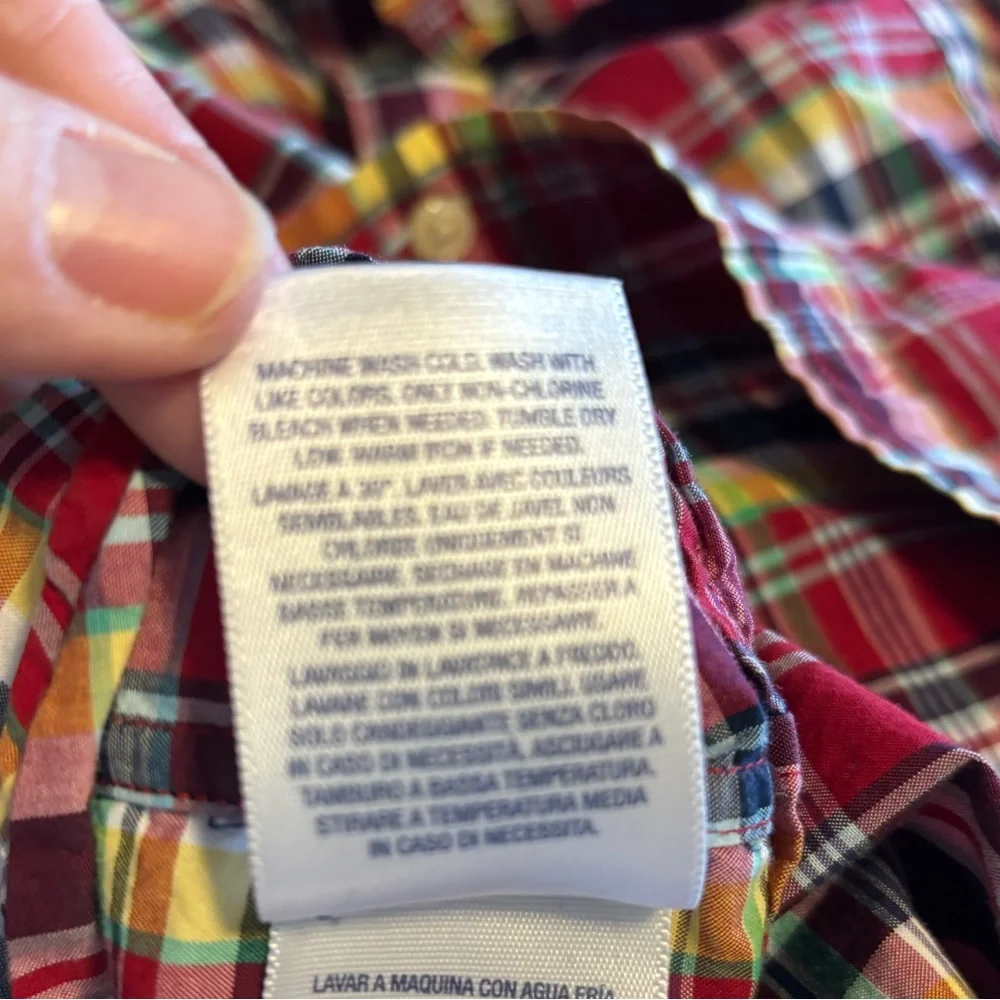 Ralph Lauren, Youth XL plaid button up..‎